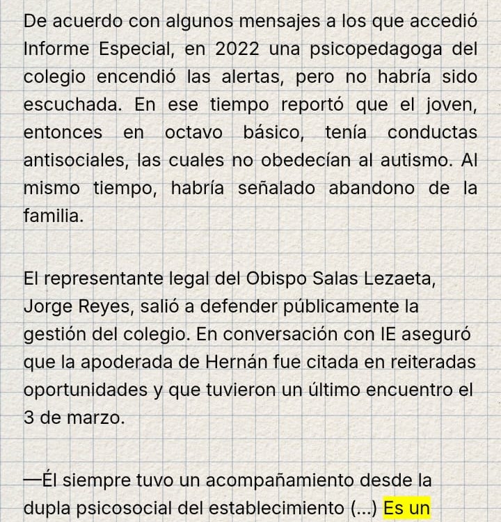 Reportaje sobre la alerta de la psicopedagoga